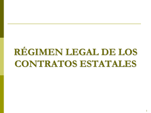 4. REGIMEN LEGAL DE LOS CONTRATOS ESTATALES