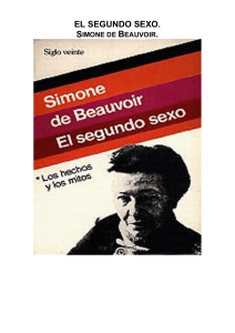 Simone de Beauvoir - El segundo sexo