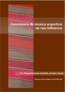 Cancionero de Musica Argentina de Raiz Folklorica