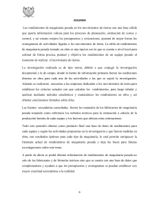 2.0 INFORME FINAL-UNIVERSIDAD DE CARTAGENA.  RENDIMIENTOS, MOVIMIENTOS DE TIERRA, DEFINICION DE MAQUINARIAS