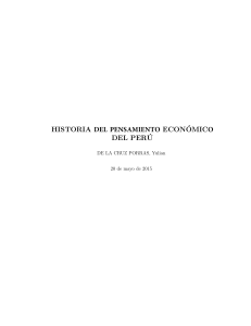 Historia del pensamiento economico del PerÃº - De La Cruz Porras