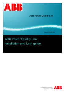 2GCS221012A0050 ABB Power Quality Link