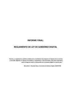 Informe Reglamento de Ley de Gobierno Digital con ADJUUNTOS