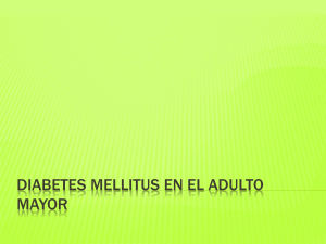 Diabetes Mellitus en el adulto mayor