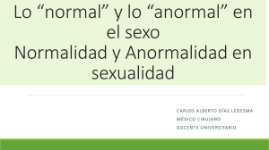 Lo normal en Sexo y Sexualidad
