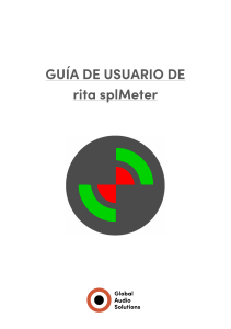 GUÍA DE USUARIO RiTA splMeter