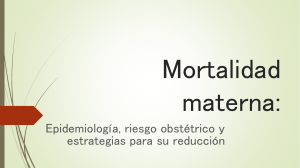 Mortalidad materna
