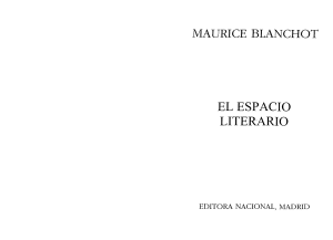 Blanchot Maurice El Espacio Literario