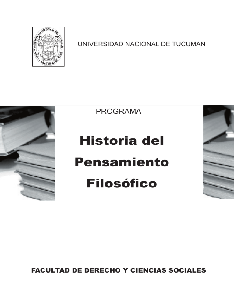 Historia Del Pensamiento Filosofico