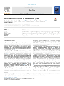 Regulation of hematopoiesis by chemokine system