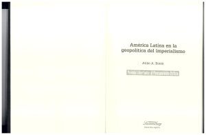 América Latina en la geopolítica del Imperialismo - Atilio Borón