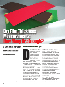 dry film thickness measurements how many are enough
