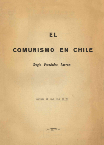 Sergio Fernández Larraín. El comunismo en Chile