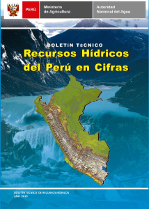 BOLETIN-RECURSOS HIDRICOS DEL PERU EN CIFRAS 2010