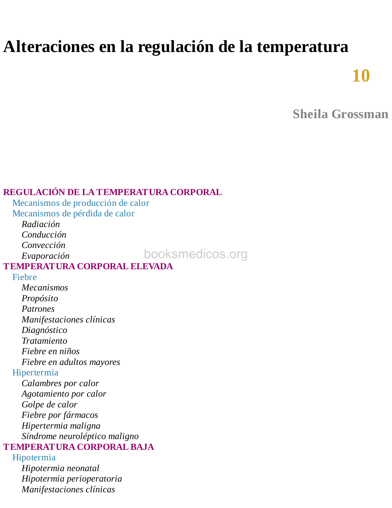 Baja temperatura corporal en ninos