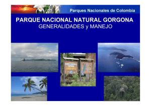 Generalidades y Manejo Parqe Nacional Natural Gorgona