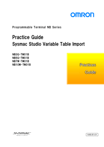 v450 practice guide - sysmac studio variable table import technical manual en