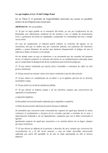 Lo que implica el Art 34 del Código Penal Argentino