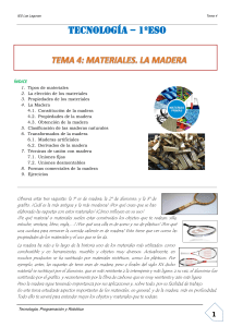 Apuntes T4 Materiales. La Madera (1)