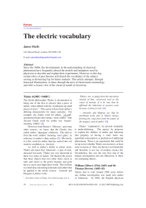 The electric vocabulary