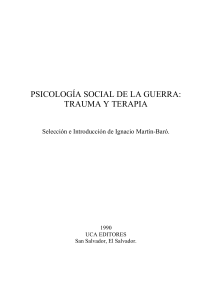 Psicologia social de la guerra: trauma y terapia - Martin-Baro, I. 