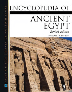 (Facts on File Library of World History) Margaret Bunson-Encyclopedia Of Ancient Egypt-Facts on File (2002)