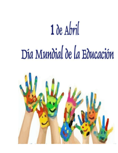 El Día Mundial de la Educación