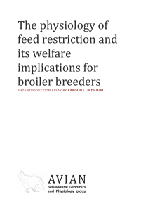 Caroline Lindholm - 2015 - The physiology of feed restriction and its welfare implications