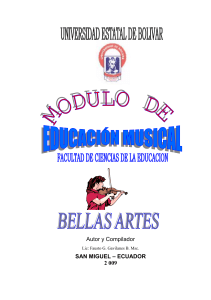 Mod. de Musica para Bellas Artes