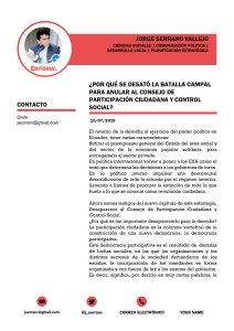 ECUADOR: CPCCS LA GRAN BATALLA