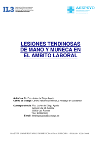 LESIONES TENDINOSAS MANO- MUÑECA. MME.word