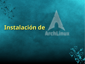 ArchLinux InstalaciónV2