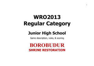 WRO2013 Regular Category - Junior High