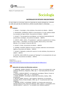 Bibliografía Sociología 2 2019