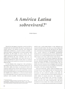 Anbal Quijano - A Amrica Latina sobrevivera articulo