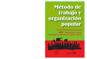 metodos de trabajo y organizacion popular