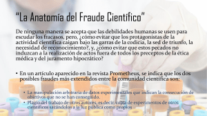 La Anatomía del Fraude Científico
