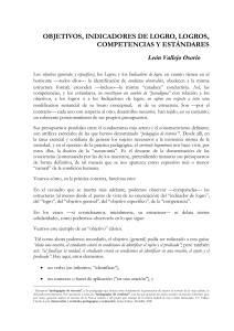 Análisis de Objetivos, Logros, Competencias y Estándares