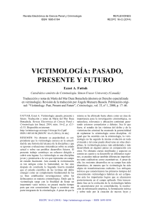 Victimología- Pasado, Presente y Futuro