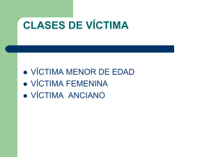 CLASES DE VÍCTIMA