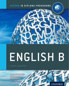 ENGLISH B  11° GRADE