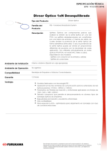 splitter &oacute;ptico 1xn desbalanceado