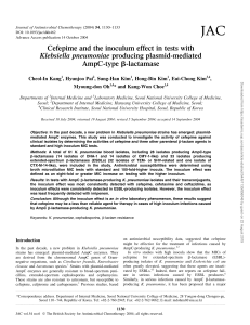 Kang C. CEFEPIME AND TGHE INOCULUM EFFECT IN TEST WITH KP