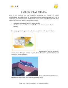 ENERGIA SOLAR TERMICA - ACS casa habitacion