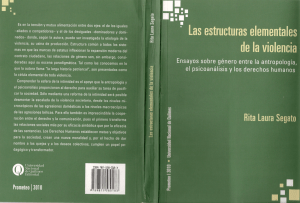 Segato, Rita Laura - Las Estructuras Elementales de la Violencia (2003)
