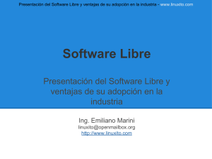 Software Libre: Ventajas y Adopci&oacute;n en la Industria