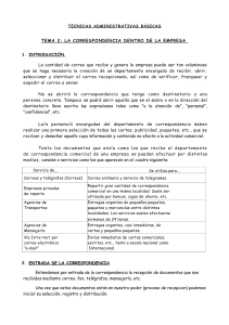 Correspondencia Empresarial: T&eacute;cnicas Administrativas B&aacute;sicas
