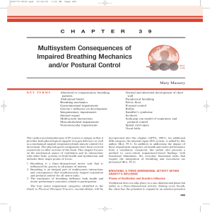 Consecuencias Multisistemicas de mala mecánica ventilatoria y control postural