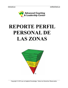 Personal Zones Profile Report