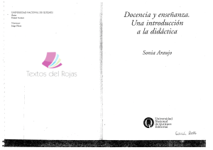 UNIVERSIDAD DE QUILMES-ARAUJO-SONIA- didactica, campo y objeto de estudios.